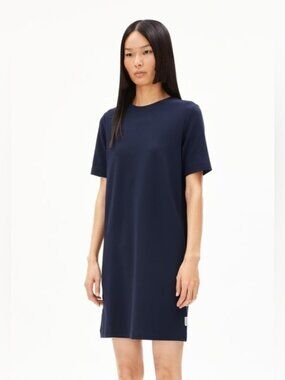 ARMEDANGELS Navy Short Sleeve T-Shirt Dress - Size M